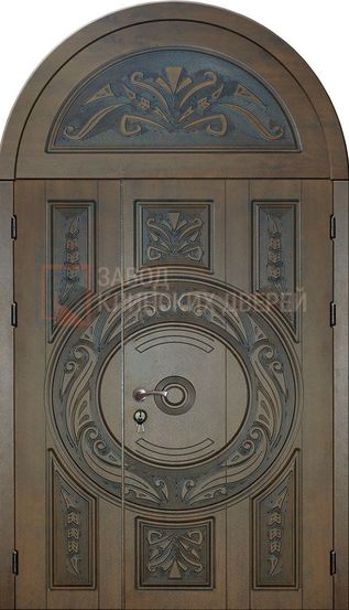 Арочная входная дверь с МДФ с двух сторон АР-34 с МДФ с двух сторон АР-34