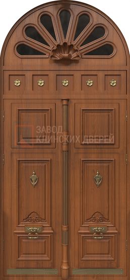 Арочная дверь с МДФ панелью и стеклянными вставками АР-99 с МДФ панелью и стеклянными вставками АР-99