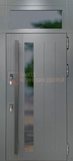 Входная дверь с МДФ со стеклом ФР-04 с МДФ со стеклом ФР-04