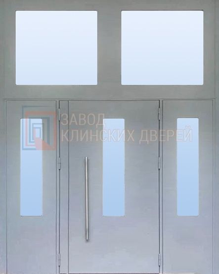Подъездная дверь с порошковым напылением и стеклопакетом ПДД-12 с порошковым напылением и стеклопакетом ПДД-12