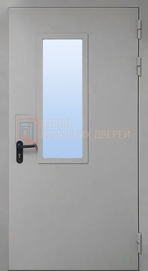 Противопожарная дверь с порошковым напылением и стеклопакетом ПРПЖ-57 с порошковым напылением и стеклопакетом ПРПЖ-57