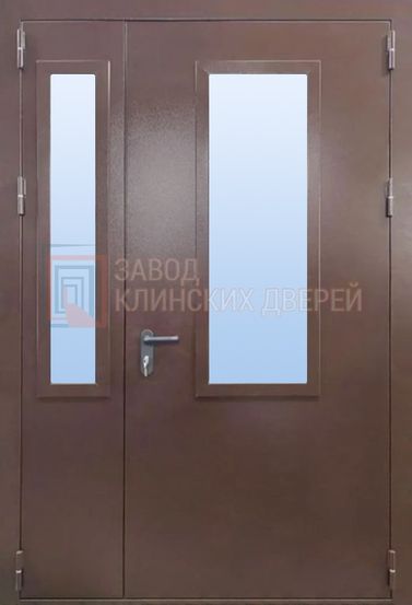 Противопожарная дверь с порошковым напылением и стеклопакетом ПРПЖ-58 с порошковым напылением и стеклопакетом ПРПЖ-58