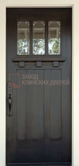 Входная дверь с МДФ со стеклом СТК-110 с МДФ со стеклом СТК-110
