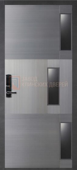 Входная дверь с МДФ со стеклом СТК-73 с МДФ со стеклом СТК-73