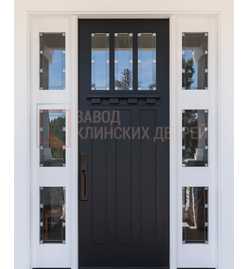 Дверь с МДФ со стеклом СТК-89
