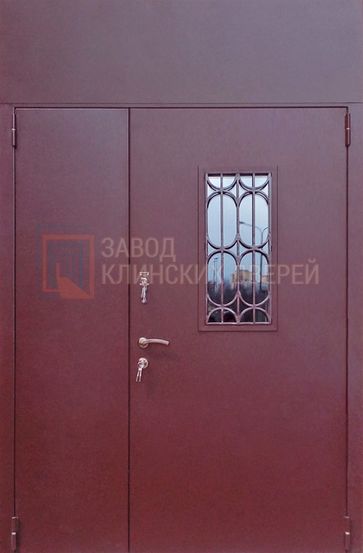 Входная металлическая дверь порошковое напыление со стеклом и ковкой ПД3-1 порошковое напыление со стеклом и ковкой ПД3-1
