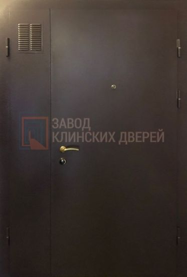 Тамбурная дверь с порошковым напылением и вентиляционной решеткой ТМБ-11 с порошковым напылением и вентиляционной решеткой ТМБ-11