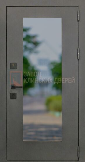 Входная дверь c порошковым напылением и стеклом УЛ-48 c порошковым напылением и стеклом УЛ-48