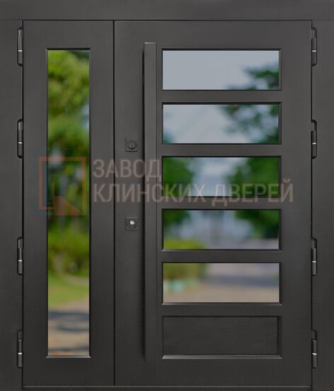 Входная дверь с виноритом и стеклом ВНР-137 с виноритом и стеклом ВНР-137