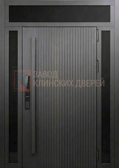 Входная дверь с виноритом и стеклом и умным замком ВНР-141 с виноритом и стеклом и умным замком ВНР-141