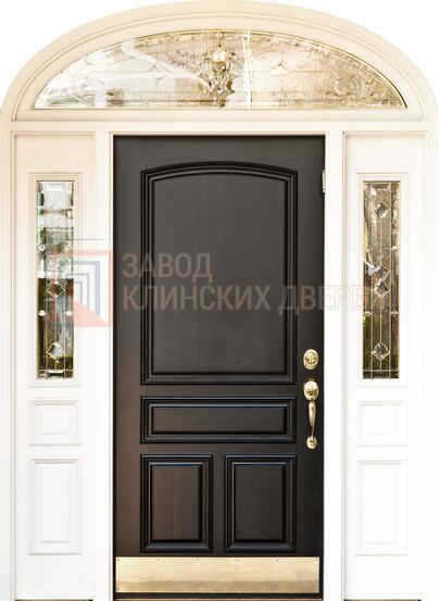 Входная дверь с МДФ и витражом ВТЖ-06 с МДФ и витражом ВТЖ-06