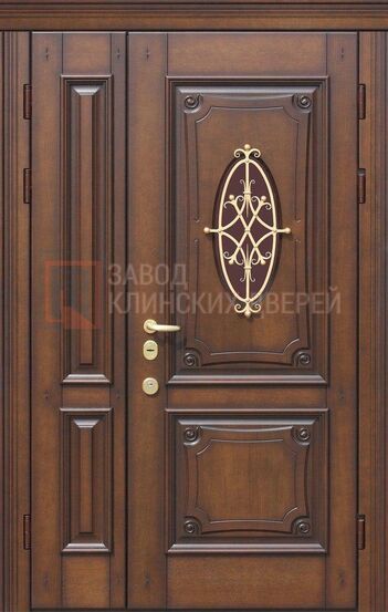 Входная дверь с массивом дерева и ковкой ЗД-49 с массивом дерева и ковкой ЗД-49