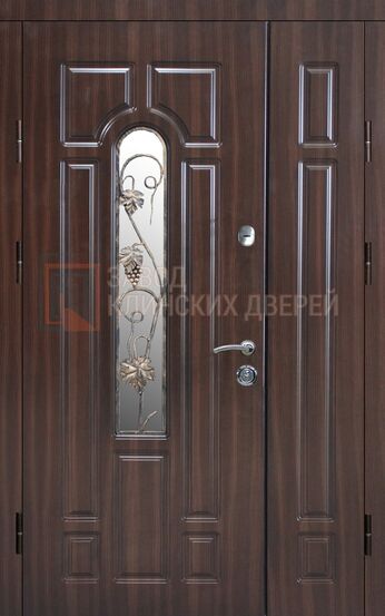 Входная дверь с МДФ со стеклом и ковкой ЗД-96 с МДФ со стеклом и ковкой ЗД-96
